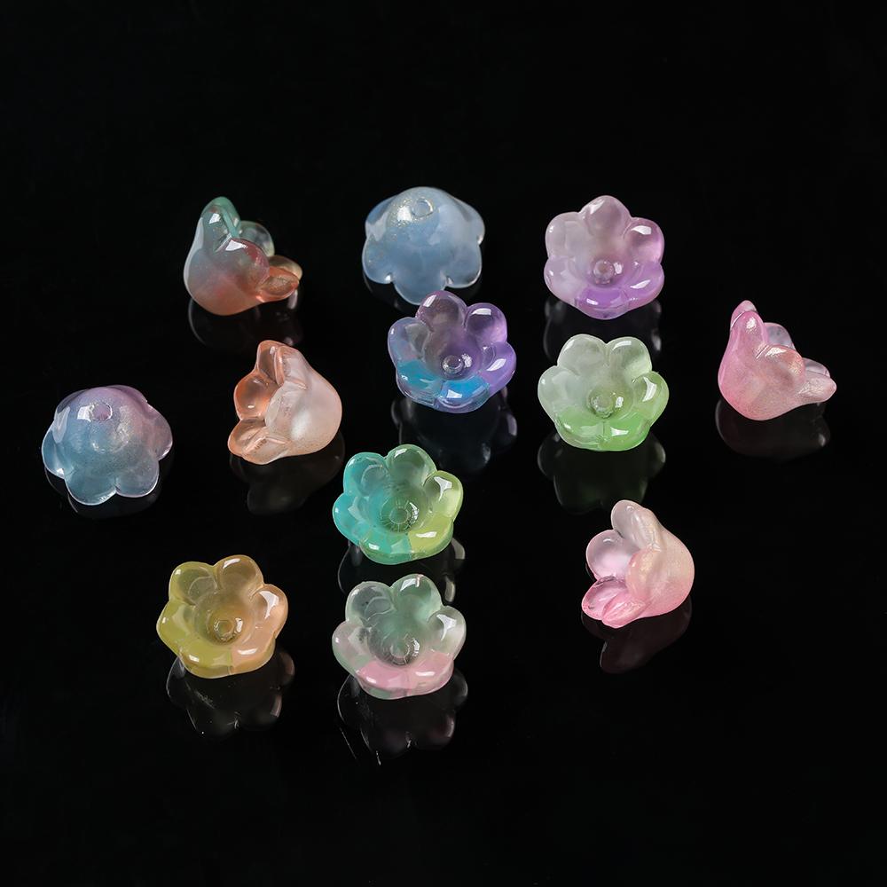 20pcs Colorful Lily of The Valley Flower Shape Bead 12x11mm Lampwork Glass Loose Beads for DIY Craft Jewelry Making Accessories
20pcs Colorful Lily of The Valley Flower Shape Bead 12x11mm Lampwork Glass Loose Beads for DIY Craft Jewelry Making Accessories