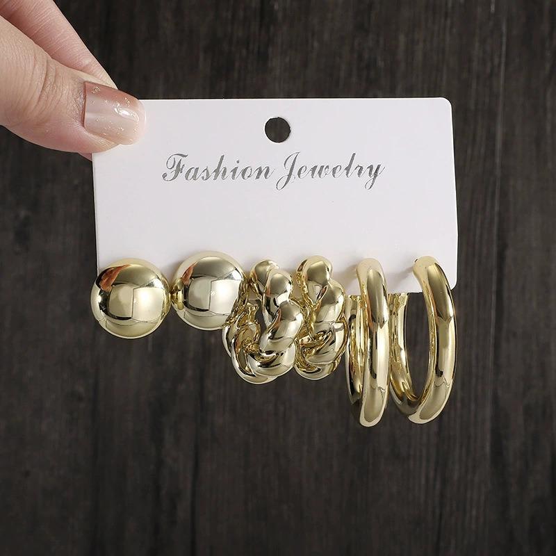 6 шт. минималистичных текстурированных сережек-гвоздиков, набор из золотых геометрических круглых сережек-капель для женщин, подходящих для повседневной носки style 3
6 шт. минималистичных текстурированных сережек-гвоздиков, набор из золотых геометрических круглых сережек-капель для женщин, подходящих для повседневной носки style 3