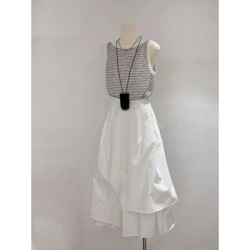 2026 Summer Chic: Age-Defying Striped Tank & Bubble Skirt Set for Women S (Suggested 40-48 kg)
2026 Summer Chic: Age-Defying Striped Tank & Bubble Skirt Set for Women S (Suggested 40-48 kg)