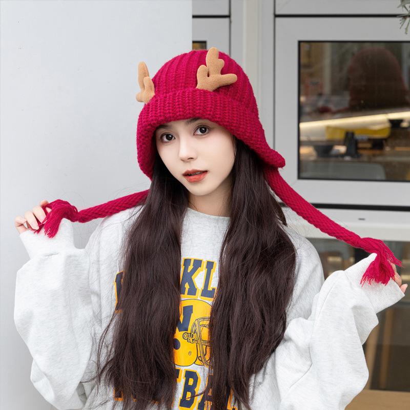 New Christmas hat antlers wool hat women s autumn and winter big head circumference fleece thermal pullover hat versatile ear protection hat One size fits all красный
New Christmas hat antlers wool hat women s autumn and winter big head circumference fleece thermal pullover hat versatile ear protection hat One size fits all красный