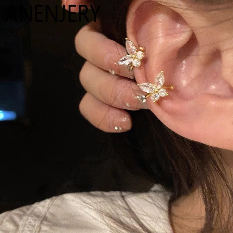 ANENJERY Butterfly Zircon Earrings For Women Ear clip No Ear Hole Luxury New Personality Simple Jewelry Gifts Wholesale Party золотистий
ANENJERY Butterfly Zircon Earrings For Women Ear clip No Ear Hole Luxury New Personality Simple Jewelry Gifts Wholesale Party золотистий