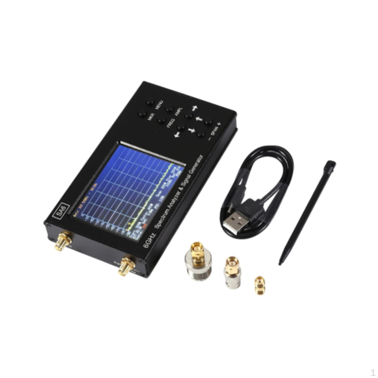 Portable Signal Analyzer Frequencies 35-6200 Megahertz with 3.2 inch Display Touchscreen
Portable Signal Analyzer Frequencies 35-6200 Megahertz with 3.2 inch Display Touchscreen