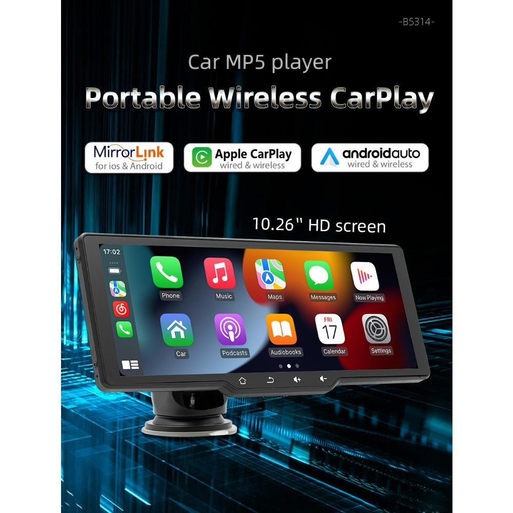 10,26-дюймовый портативный беспроводной экран Carplay HD задняя камера заднего вида Автомобильный радиоприемник DVR MP5 мультимедийный видеоплеер Android Auto
10,26-дюймовый портативный беспроводной экран Carplay HD задняя камера заднего вида Автомобильный радиоприемник DVR MP5 мультимедийный видеоплеер Android Auto