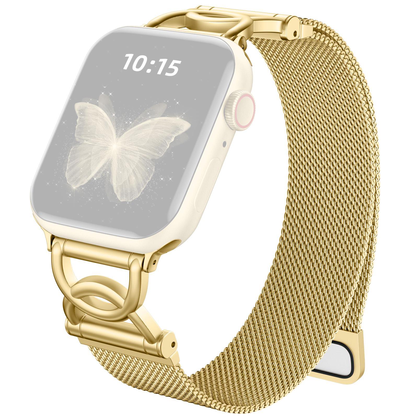 Watch Band For Apple Watch Series 10 Ultra 9 8 7 SE 6 5 4 3 2 1 46mm 49mm 45mm 44mm 42mm DC-Shape Magnetic Clasp Stainless Steel Strap Gold
Watch Band For Apple Watch Series 10 Ultra 9 8 7 SE 6 5 4 3 2 1 46mm 49mm 45mm 44mm 42mm DC-Shape Magnetic Clasp Stainless Steel Strap Gold