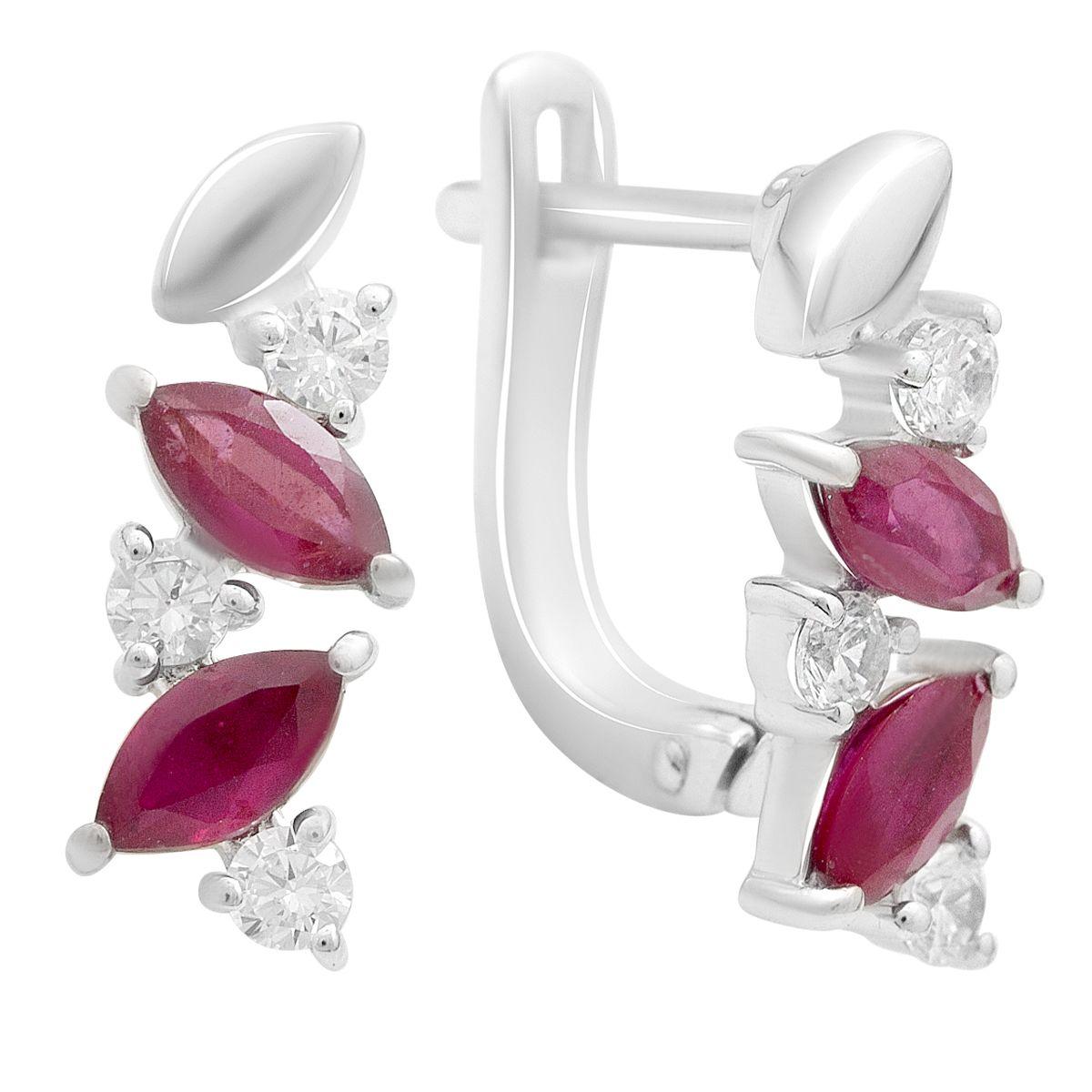 Серебряные серьги с натуральным рубином 2.15ct, фианитами (2205005) rubine червоний колір
Серебряные серьги с натуральным рубином 2.15ct, фианитами (2205005) rubine червоний колір