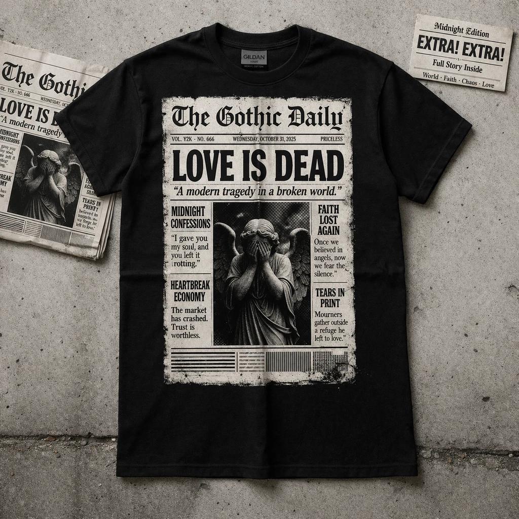 Y2K Gothic Anime Graphic T Shirt Streetwear Grunge Black Tee No Love tshirt XL
Y2K Gothic Anime Graphic T Shirt Streetwear Grunge Black Tee No Love tshirt XL