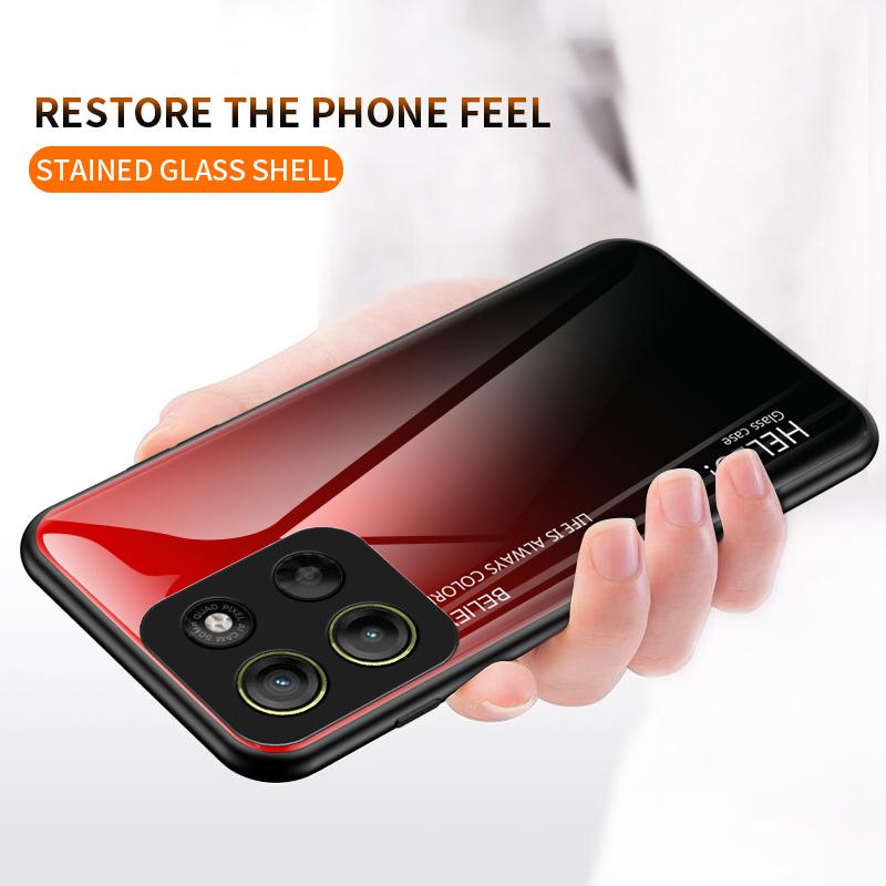 For Motorola Moto G15 4G Case Anti-Scratch Tempered Glass+PC+TPU Phone Cover Gradient Rose
For Motorola Moto G15 4G Case Anti-Scratch Tempered Glass+PC+TPU Phone Cover Gradient Rose