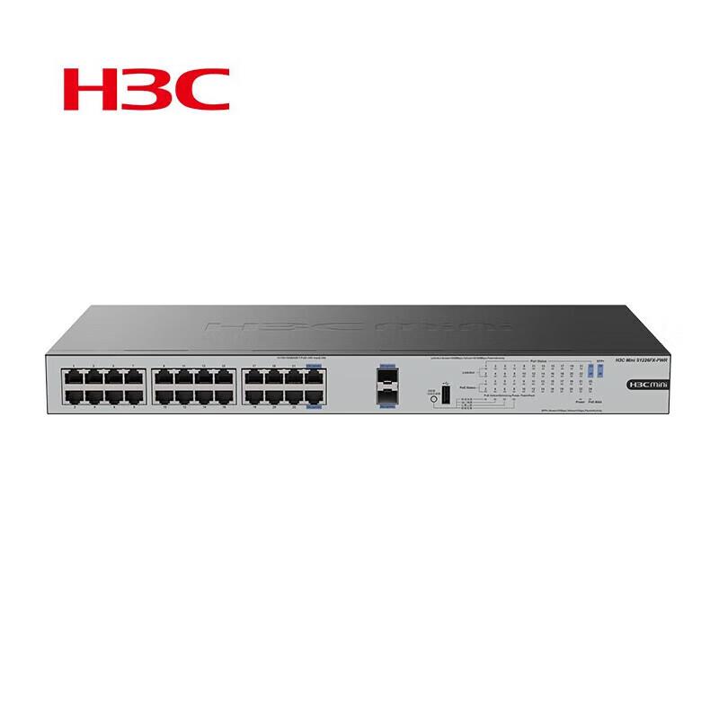 H3C MiNi S1226FX-PWR 24-Port Gigabit PoE Unmanaged Ethernet Switch
H3C MiNi S1226FX-PWR 24-Port Gigabit PoE Unmanaged Ethernet Switch