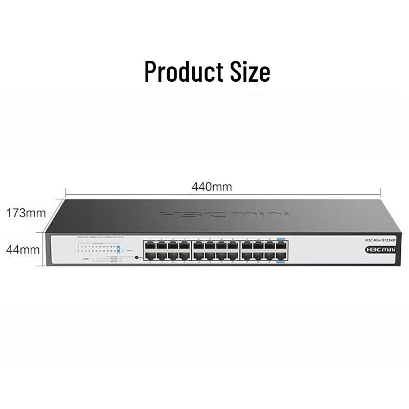 H3C 24-Port Gigabit Non-Managed Rackmount Ethernet Switch
H3C 24-Port Gigabit Non-Managed Rackmount Ethernet Switch