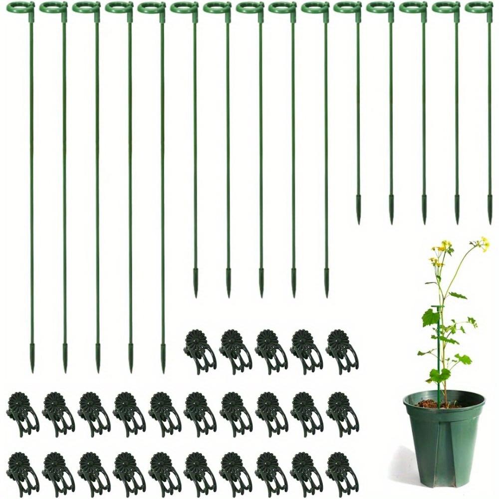 30 Pcs Plant Support Stakes with 30 Pcs Plant Clips Garden Floral Flower Support Single Stem Support Stake for Phalaenopsis Orchid Flower Roses 60PCS
30 Pcs Plant Support Stakes with 30 Pcs Plant Clips Garden Floral Flower Support Single Stem Support Stake for Phalaenopsis Orchid Flower Roses 60PCS