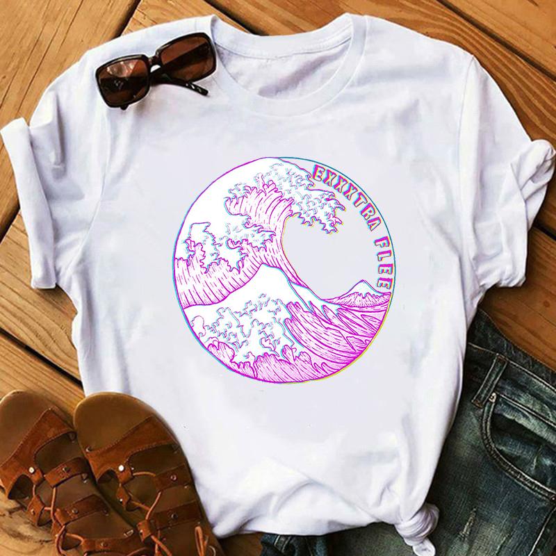 Harajuku Sea Wave Tshirt Women Summer Hipster T-Shirt Oversized Tops Streetwear Aesthetic Graphic Top O-Collar T-Shirt XXXL білий
Harajuku Sea Wave Tshirt Women Summer Hipster T-Shirt Oversized Tops Streetwear Aesthetic Graphic Top O-Collar T-Shirt XXXL білий