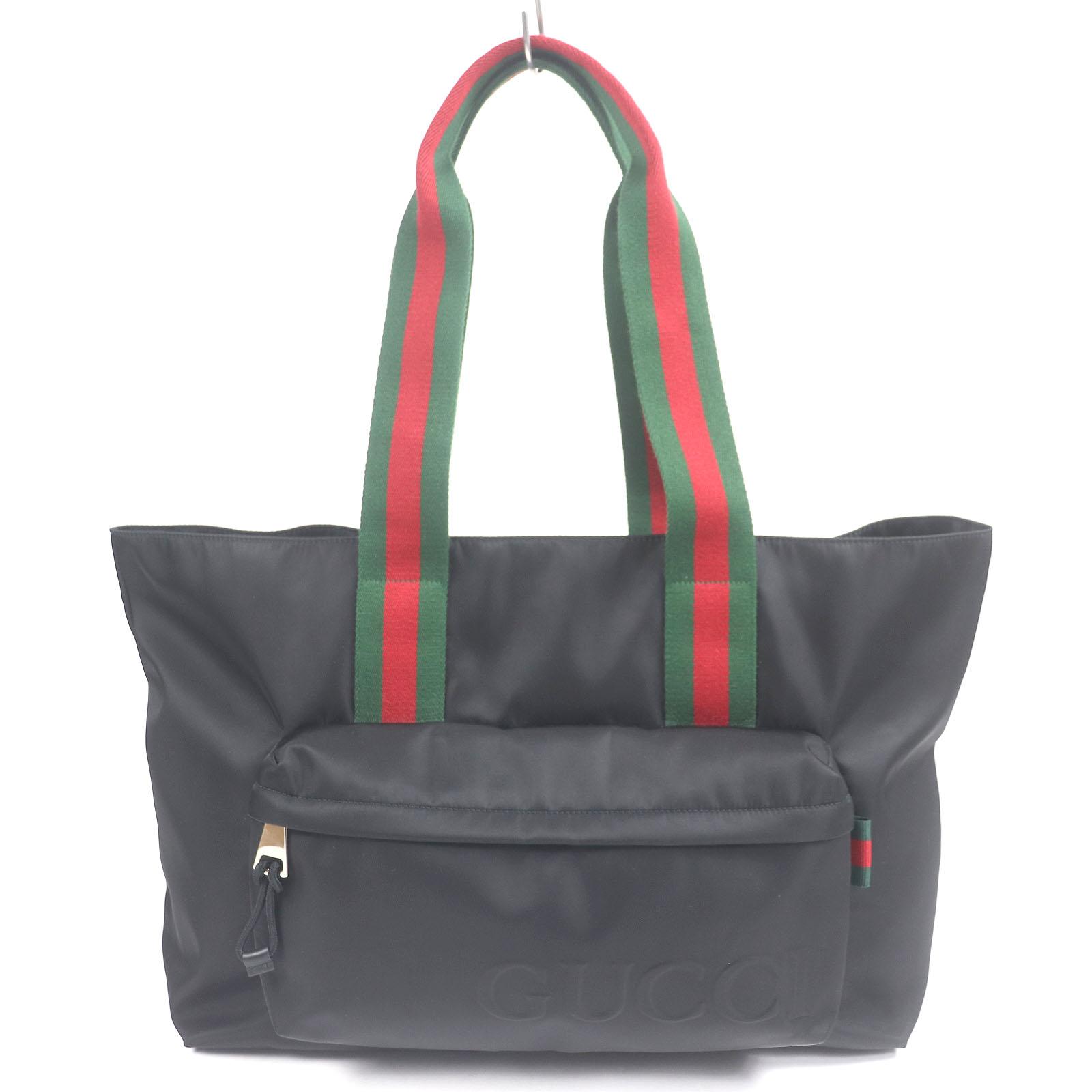 GUCCI Tote Bag Sherry Line Large Logo black Nylon mens 802172 Used
GUCCI Tote Bag Sherry Line Large Logo black Nylon mens 802172 Used