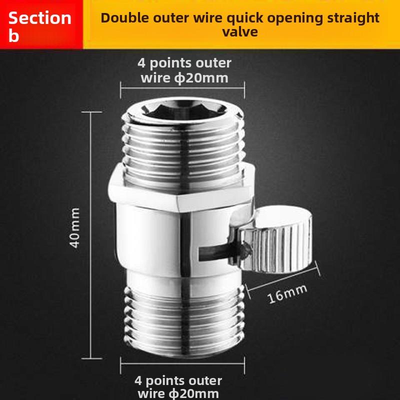 Shower Flow Control Angle Valve,Brass Handheld Direct Valve Valve, Water Volume Adjust Device,Water Pressure Regulator
Shower Flow Control Angle Valve,Brass Handheld Direct Valve Valve, Water Volume Adjust Device,Water Pressure Regulator