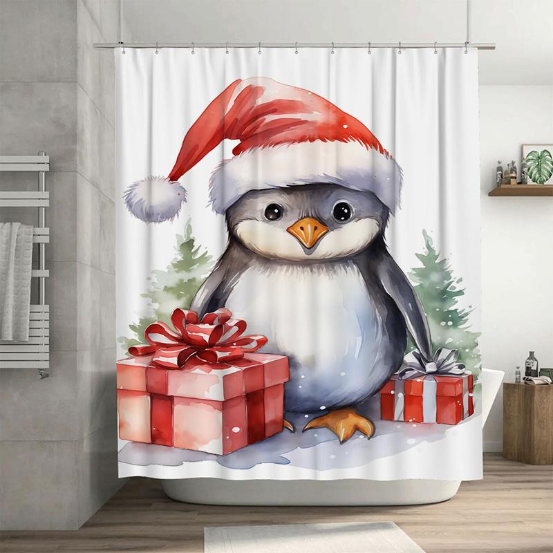 Tuniu Cute Penguin Christmas Bathroom Shower Curtain Festive Holiday Decor Waterproof Fabric Backdrop Charming Winter Scene Gift W60H190(CM)-1 Pcs
Tuniu Cute Penguin Christmas Bathroom Shower Curtain Festive Holiday Decor Waterproof Fabric Backdrop Charming Winter Scene Gift W60H190(CM)-1 Pcs