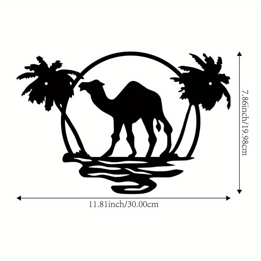 Metal Camel Wall Art Outdoor Iron Sculpture Garden Patio Decoration 11.81in 12in
Metal Camel Wall Art Outdoor Iron Sculpture Garden Patio Decoration 11.81in 12in