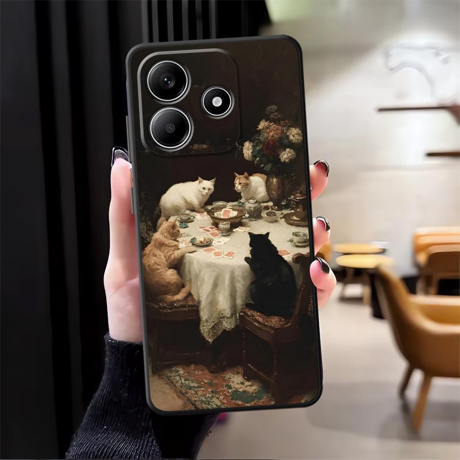 Cartoon Oil Painting Cat Case for Xiaomi Redmi Note 14 10 K80 A1 14C 13 Pro Plus 12C 13C 9 8 7 A4 A5 12 11 A3 Phone Cover K40 A2 Redmi Note 8 Pro
Cartoon Oil Painting Cat Case for Xiaomi Redmi Note 14 10 K80 A1 14C 13 Pro Plus 12C 13C 9 8 7 A4 A5 12 11 A3 Phone Cover K40 A2 Redmi Note 8 Pro