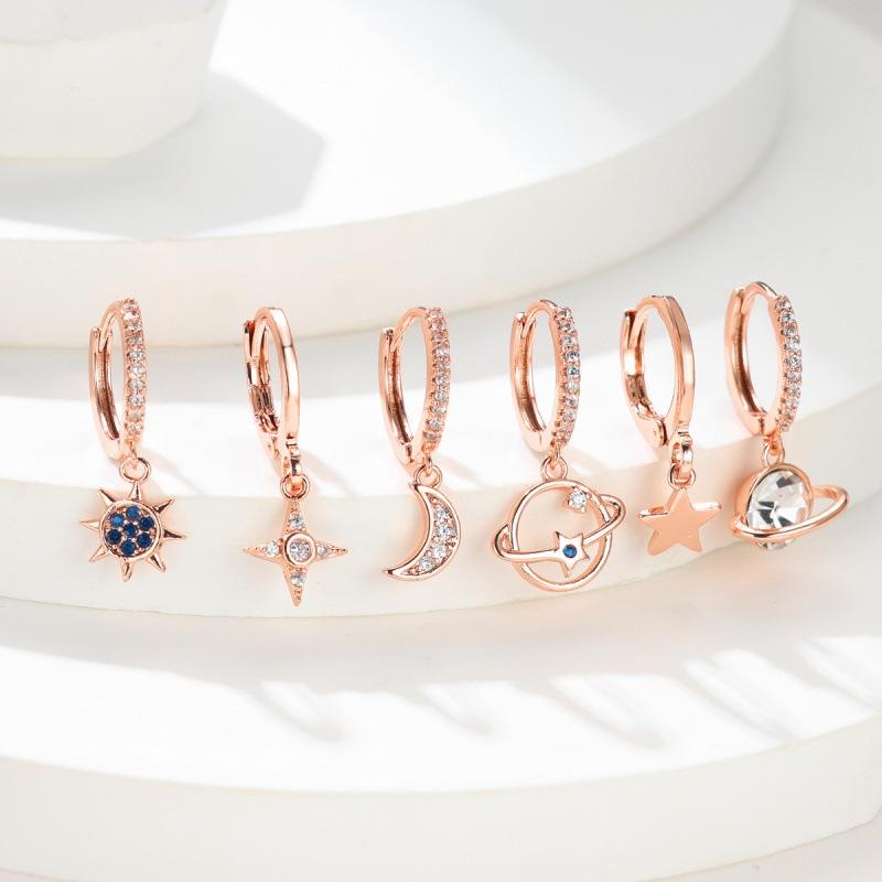 Star Moon Twist Rope Planet Six-piece Ear Buckle Ear Buckle Women s Earrings Dongdaemun Cute Earrings Tremella Ring Jewelry
Star Moon Twist Rope Planet Six-piece Ear Buckle Ear Buckle Women s Earrings Dongdaemun Cute Earrings Tremella Ring Jewelry