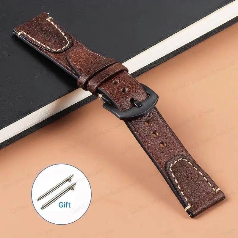 18mm 20mm 22mm Universal Retro Premium Genuine Leather Soft Strap Quick Release Pin Buckle Replacement Watch Band Business Black Brown Blue Green 18mm silver buckle чорний
18mm 20mm 22mm Universal Retro Premium Genuine Leather Soft Strap Quick Release Pin Buckle Replacement Watch Band Business Black Brown Blue Green 18mm silver buckle чорний