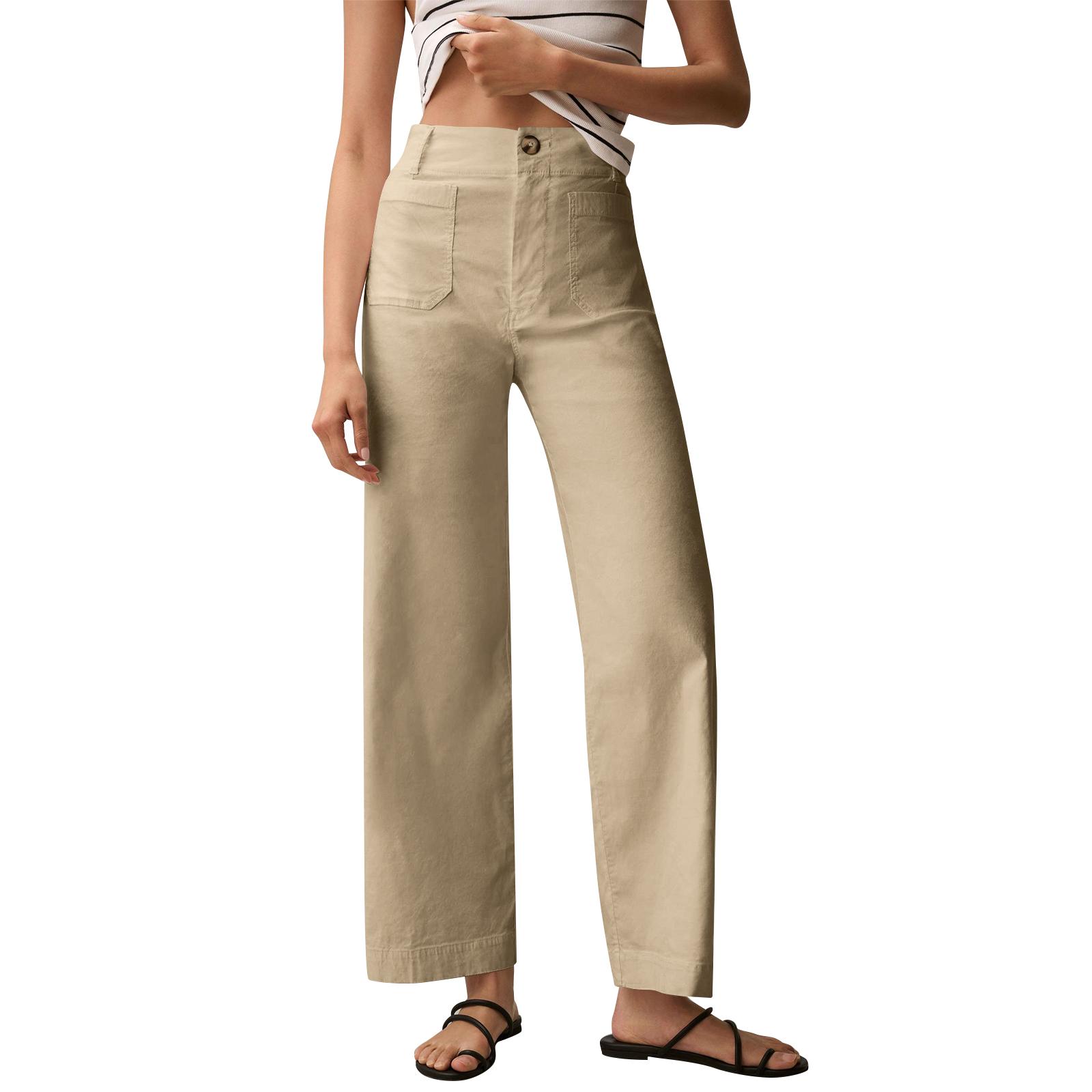 Women s Color Casual Wide Leg Straight Nine-point Pants With Pockets XL хакі
Women s Color Casual Wide Leg Straight Nine-point Pants With Pockets XL хакі