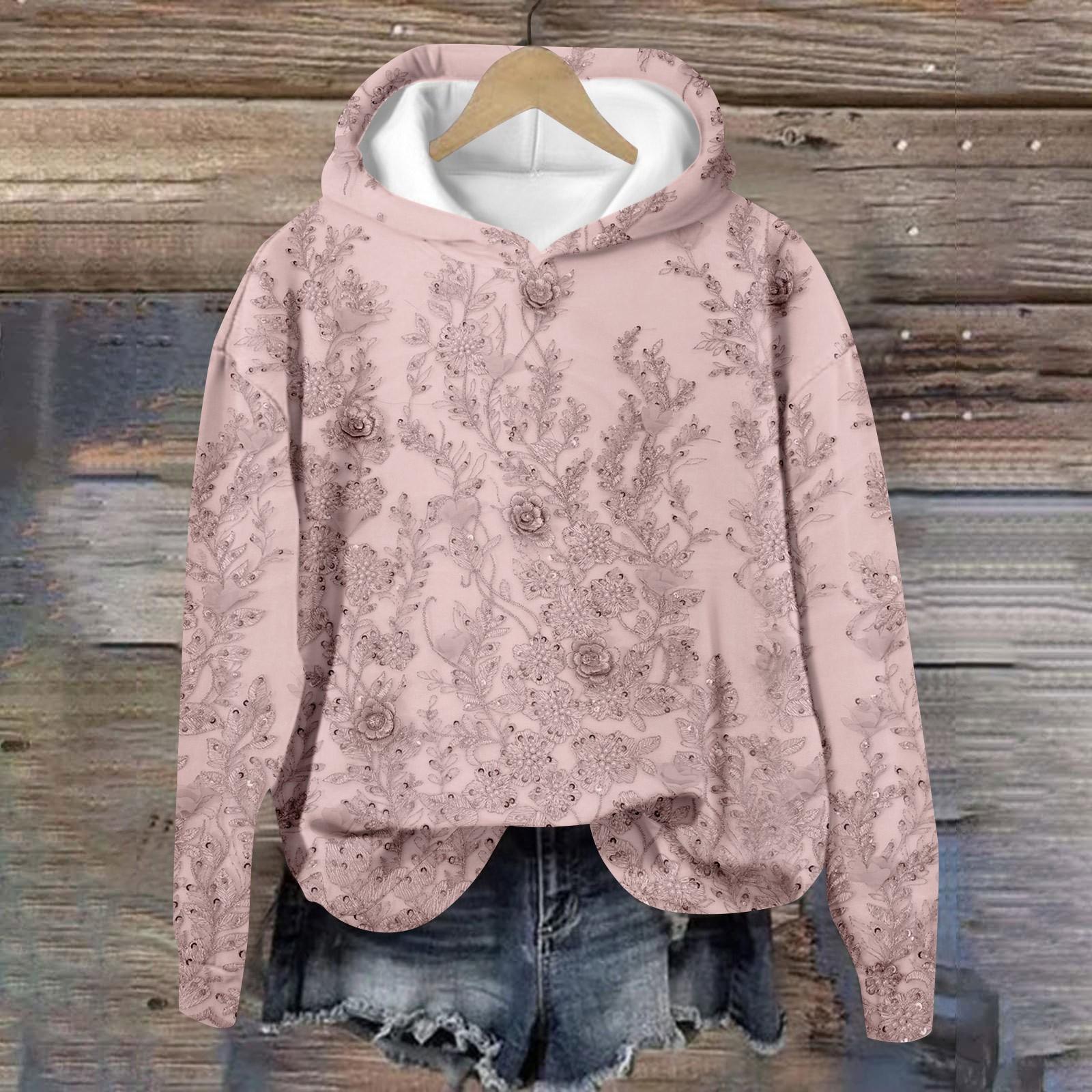 Женские топы Толстовка с принтом Круглый вырез С капюшоном Повседневная XXXL розовый
Женские топы Толстовка с принтом Круглый вырез С капюшоном Повседневная XXXL розовый