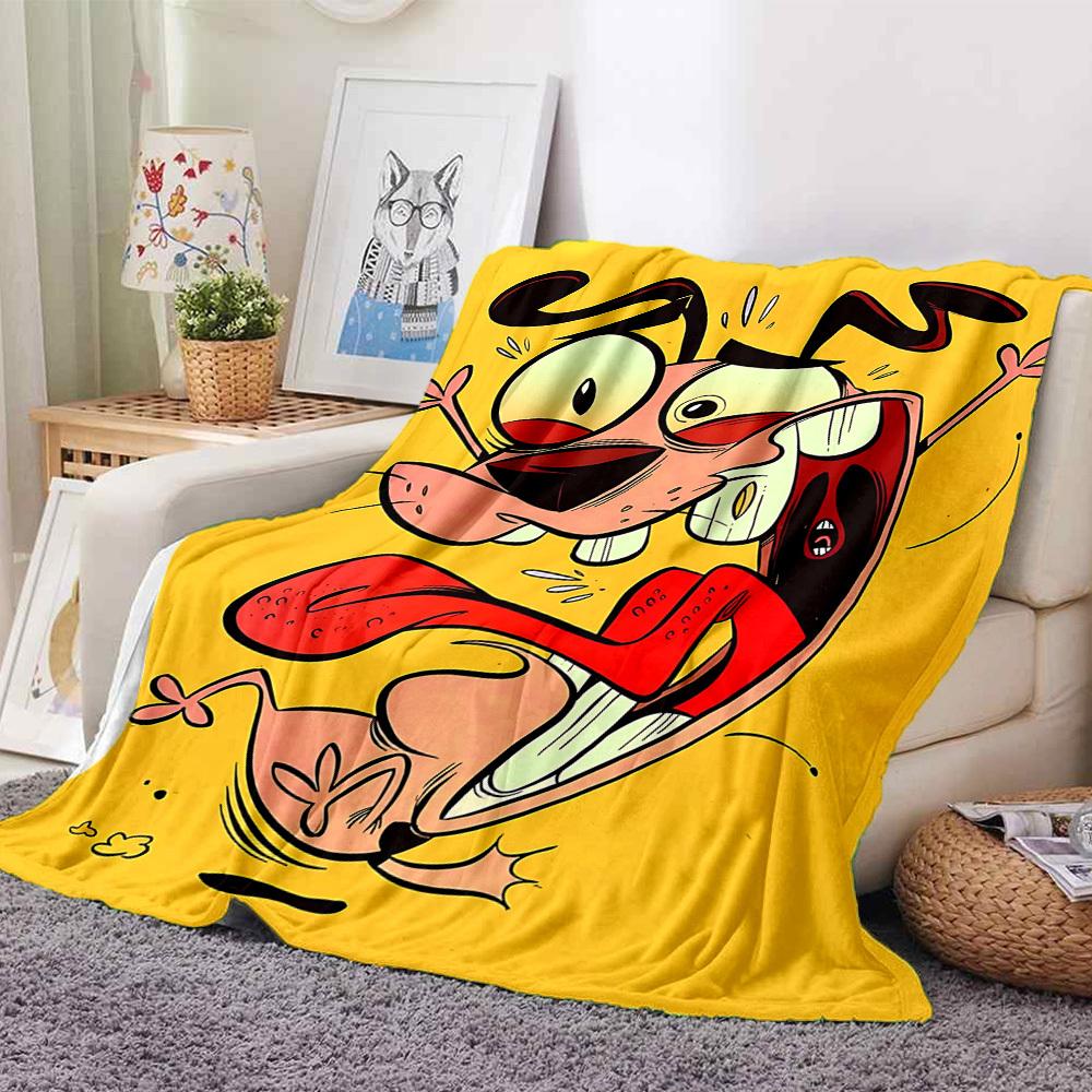 1pc Courage the Cowardly Dog Flannel Throw Blanket - HD Printed Lightweight Soft Warm All-Season Blanket for Sofa, Bed, Travel048 130cmx150cm
1pc Courage the Cowardly Dog Flannel Throw Blanket - HD Printed Lightweight Soft Warm All-Season Blanket for Sofa, Bed, Travel048 130cmx150cm