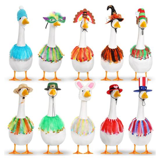 1 Set Lawn Goose Outfits Halloween Christmas Easter Independence Day Valentine s Day Festival Yard Paty Goose Statue Decoration Dress-up Clothing E
1 Set Lawn Goose Outfits Halloween Christmas Easter Independence Day Valentine s Day Festival Yard Paty Goose Statue Decoration Dress-up Clothing E