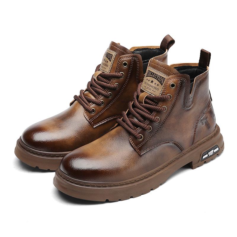 Мужские модные ретро-ботинки Martin: Воздухопроницаемые, нескользящие, увеличивающие рост, амортизирующие, удобные, износостойкие, универсальные. 43 чёрный
Мужские модные ретро-ботинки Martin: Воздухопроницаемые, нескользящие, увеличивающие рост, амортизирующие, удобные, износостойкие, универсальные. 43 чёрный