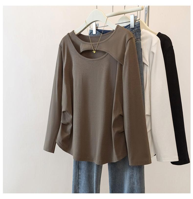 Полая универсальная футболка с длинным рукавом для женщин в осеннем новом стиле, облегающая, с неровным низом, для ношения под одеждой L кофейный
Полая универсальная футболка с длинным рукавом для женщин в осеннем новом стиле, облегающая, с неровным низом, для ношения под одеждой L кофейный