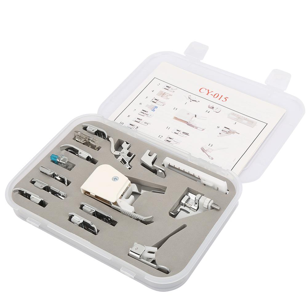 15 шт. Бытовая многофункциональная утюг швейная машина аксессуар прижимные ножки набор плетение набор
15 шт. Бытовая многофункциональная утюг швейная машина аксессуар прижимные ножки набор плетение набор