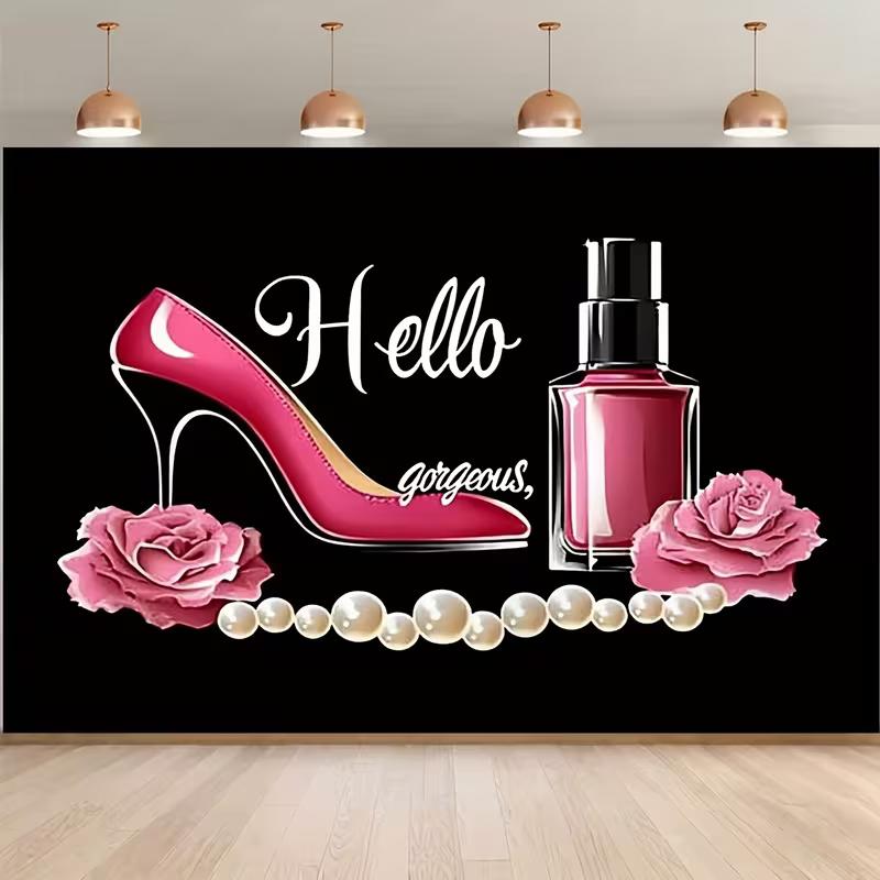 2D Black Fashion Beauty Backdrop Pink Heels, Roses & Pearls Studio Photography Background 47.2x31.5inch/120*80cm
2D Black Fashion Beauty Backdrop Pink Heels, Roses & Pearls Studio Photography Background 47.2x31.5inch/120*80cm