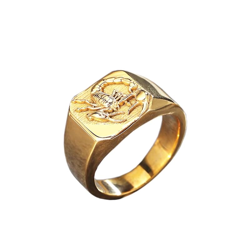 PAURO mens stainless steel Personalized Scorpion Engraved Signet Animal rings punk jewelry gold size 26
PAURO mens stainless steel Personalized Scorpion Engraved Signet Animal rings punk jewelry gold size 26