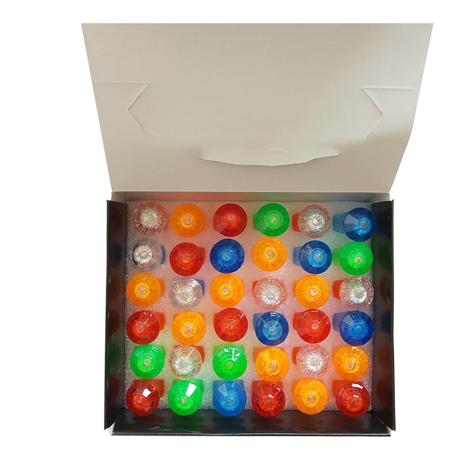 Boxed Luminous Small Diamond Ring Light Package Flashing Children s Toy 36Pc
Boxed Luminous Small Diamond Ring Light Package Flashing Children s Toy 36Pc