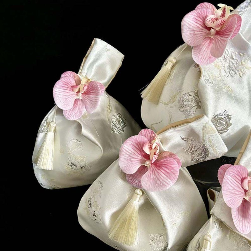 Flower Pendant Tassel Knot Wrist Bag Storage Bags Cheongsam Accessories Girls помаранчевий/рожевий
Flower Pendant Tassel Knot Wrist Bag Storage Bags Cheongsam Accessories Girls помаранчевий/рожевий