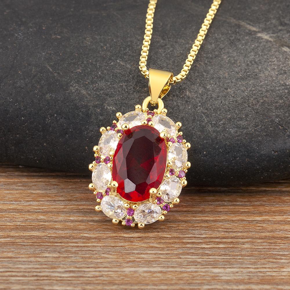 Nidin High Quality Inlaid Zircon Charm Pendant Necklace 5 Colors For Women Luxury Fashion Clavicle Chain jewelry Wedding Gifts красный
Nidin High Quality Inlaid Zircon Charm Pendant Necklace 5 Colors For Women Luxury Fashion Clavicle Chain jewelry Wedding Gifts красный