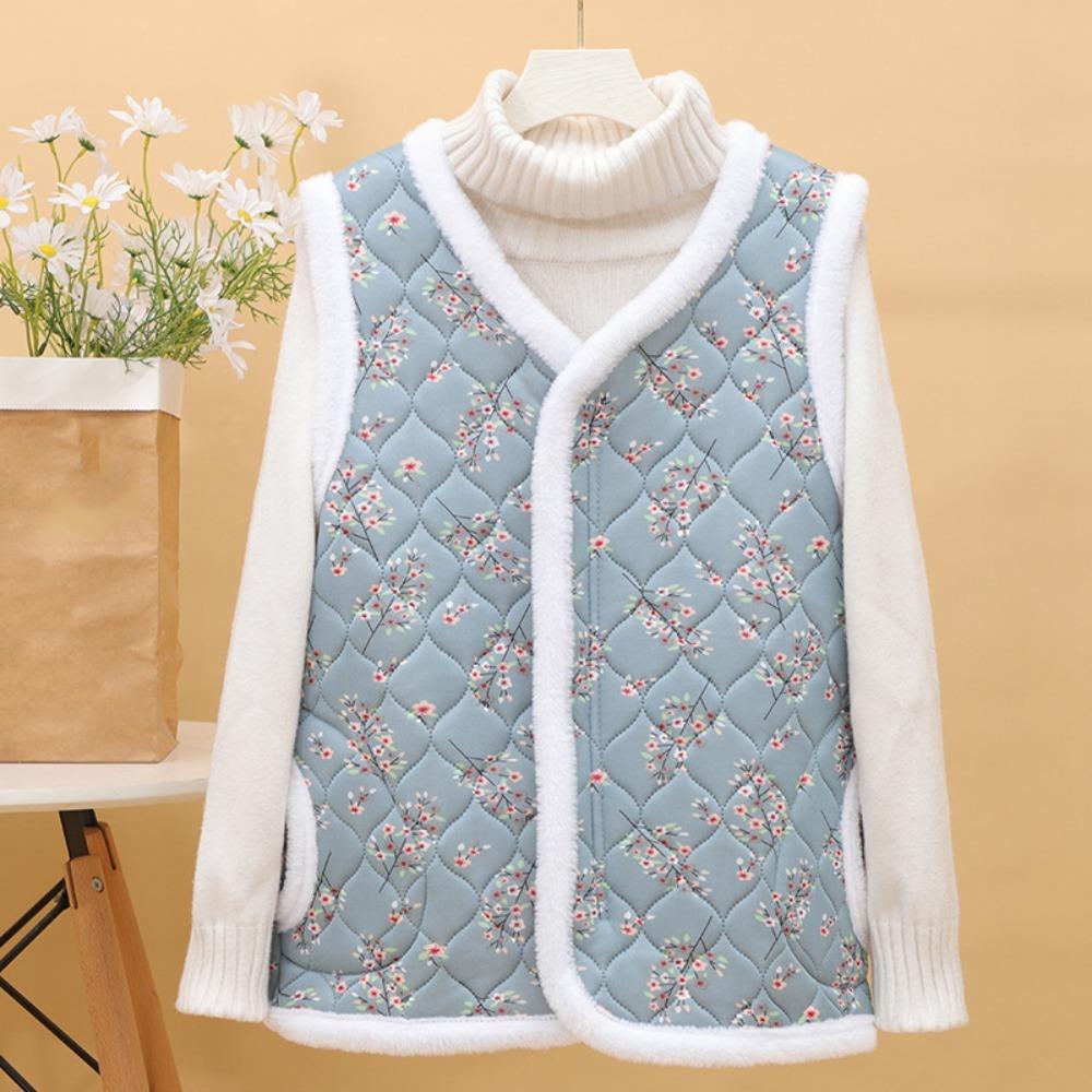Chinese Style Flower Sleeveless Coat with Pockets Cardigan Jackets Waistcoat Women Office синій
Chinese Style Flower Sleeveless Coat with Pockets Cardigan Jackets Waistcoat Women Office синій