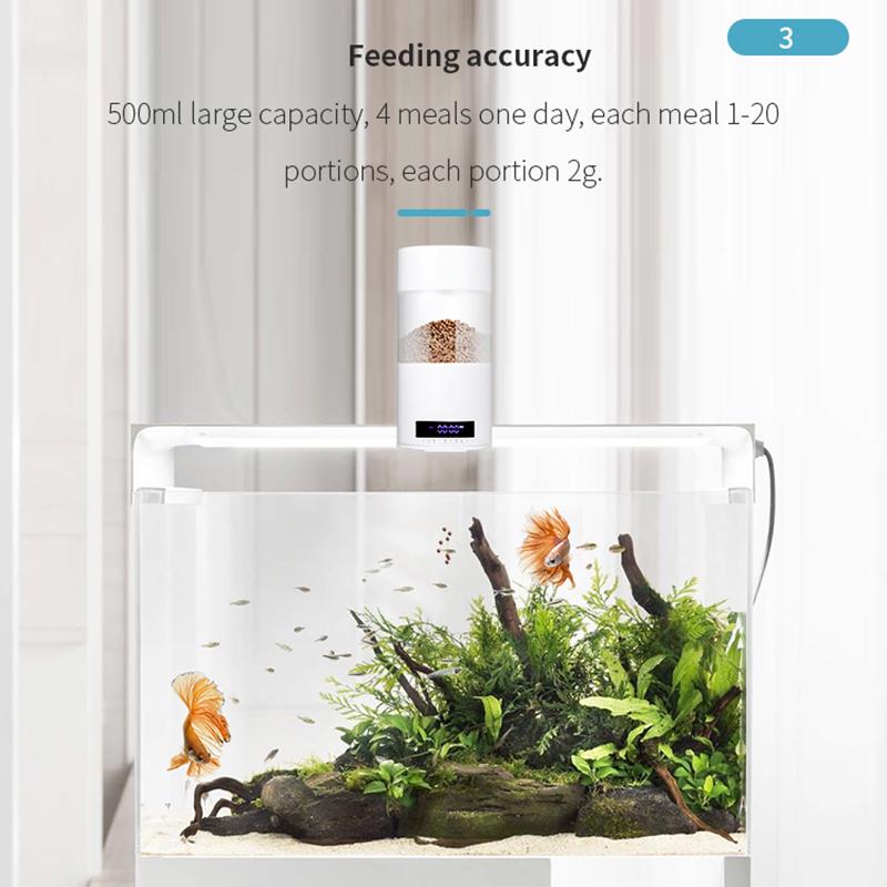 O2 Smart Fish Feeder LED Screen Digital Display Automatic Fish Feeder Fish Food Dispenser for Fish Tank Type A
O2 Smart Fish Feeder LED Screen Digital Display Automatic Fish Feeder Fish Food Dispenser for Fish Tank Type A