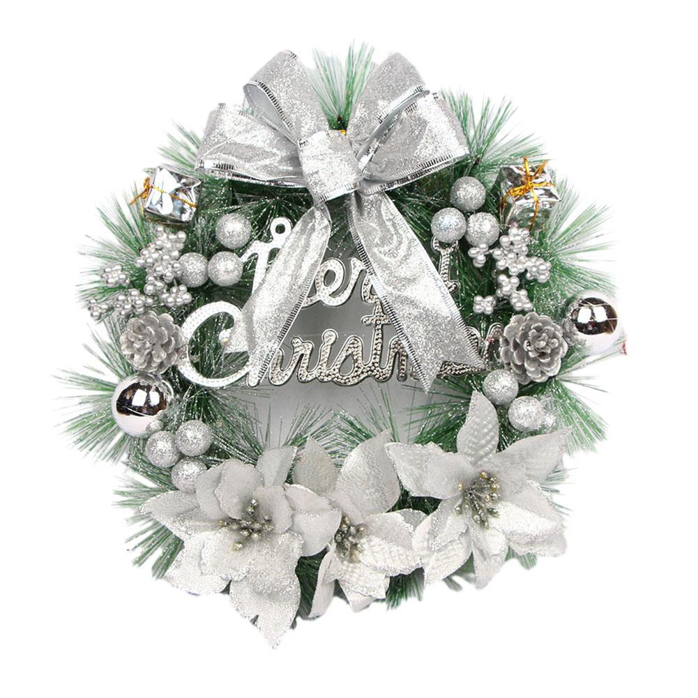 Christmas Wreath for Front Door 11 81 inch with Bow and Balls Year Round Joyful Decoration Exquisite Design срібний
Christmas Wreath for Front Door 11 81 inch with Bow and Balls Year Round Joyful Decoration Exquisite Design срібний