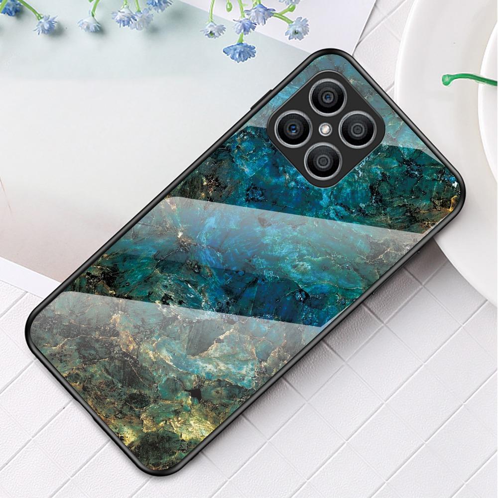 Tempered Glass+PC Back Cover for Honor X8 4G,Stylish Marble Pattern TPU Bumper Phone Shell Emerald Marble
Tempered Glass+PC Back Cover for Honor X8 4G,Stylish Marble Pattern TPU Bumper Phone Shell Emerald Marble