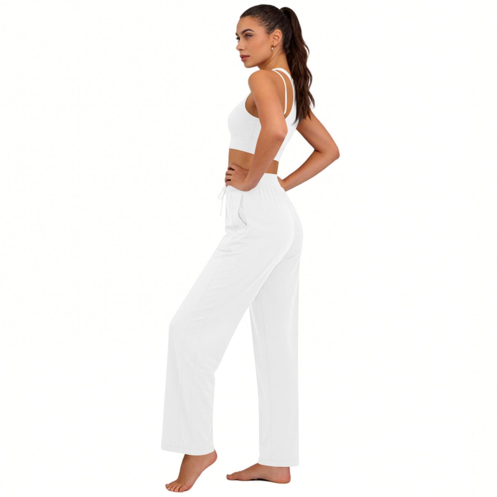 Women s Casual Fashion Ice Silk Sunscreen Breathable Elastic Long Pants XL білий
Women s Casual Fashion Ice Silk Sunscreen Breathable Elastic Long Pants XL білий