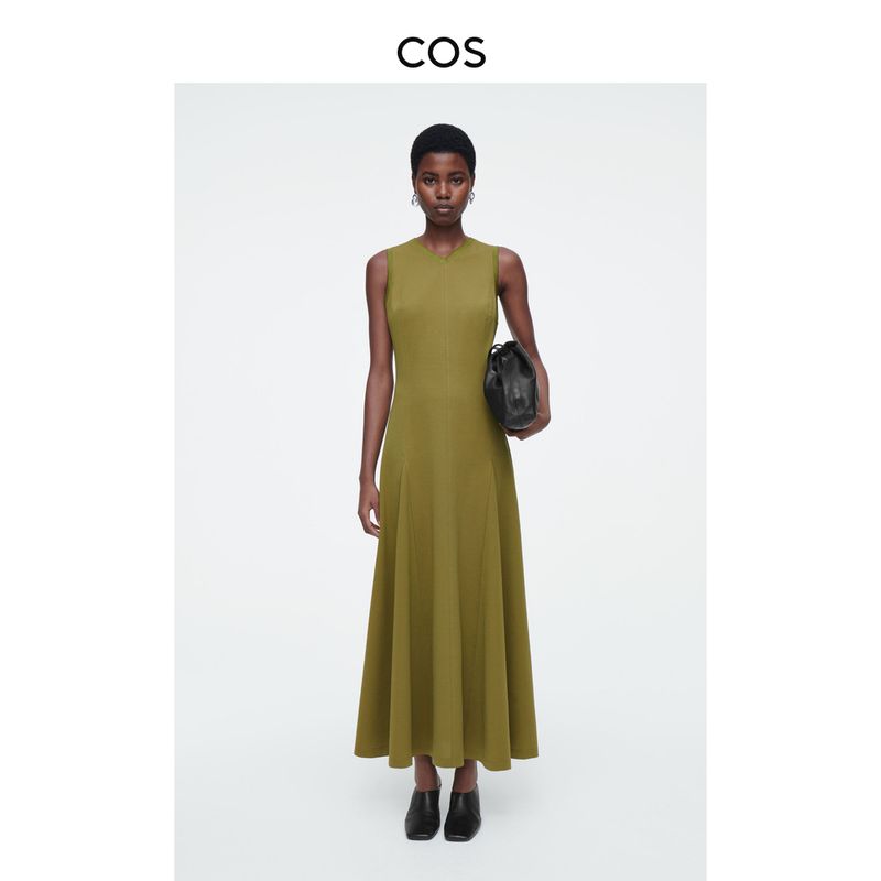 Cos Women s Slim Fit V Neck A- line Sleeveless Knitted Dress 1231626003 Green 155/80A((XS))
Cos Women s Slim Fit V Neck A- line Sleeveless Knitted Dress 1231626003 Green 155/80A((XS))