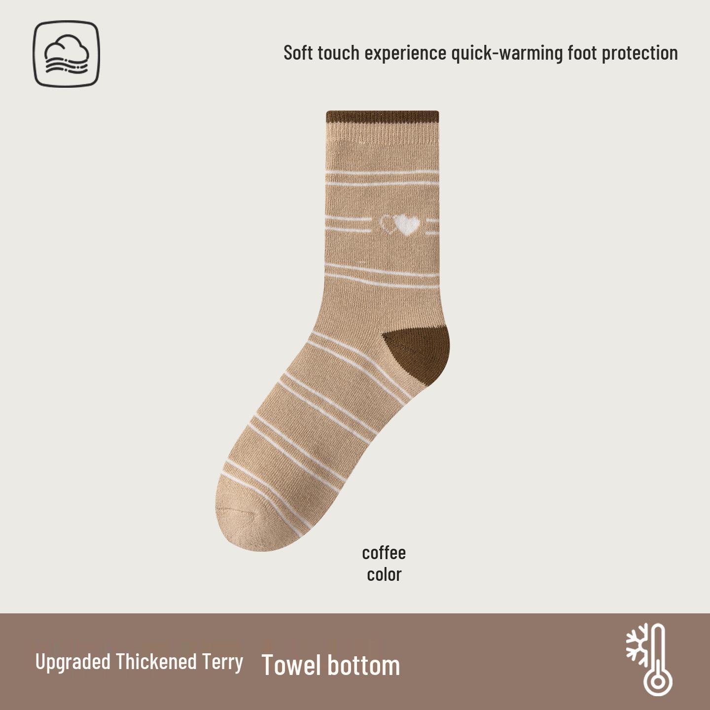 Женские махровые теплые носки до середины икры на флисовой подкладке - Дизайн в полоску с сердечками One Size хаки
Женские махровые теплые носки до середины икры на флисовой подкладке - Дизайн в полоску с сердечками One Size хаки