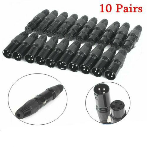 10Pair XLR DMX 3 Pin Male&Female MIC Snake Plug Audio Microphone Cable Connector Snake Plug Cable Connectors
10Pair XLR DMX 3 Pin Male&Female MIC Snake Plug Audio Microphone Cable Connector Snake Plug Cable Connectors