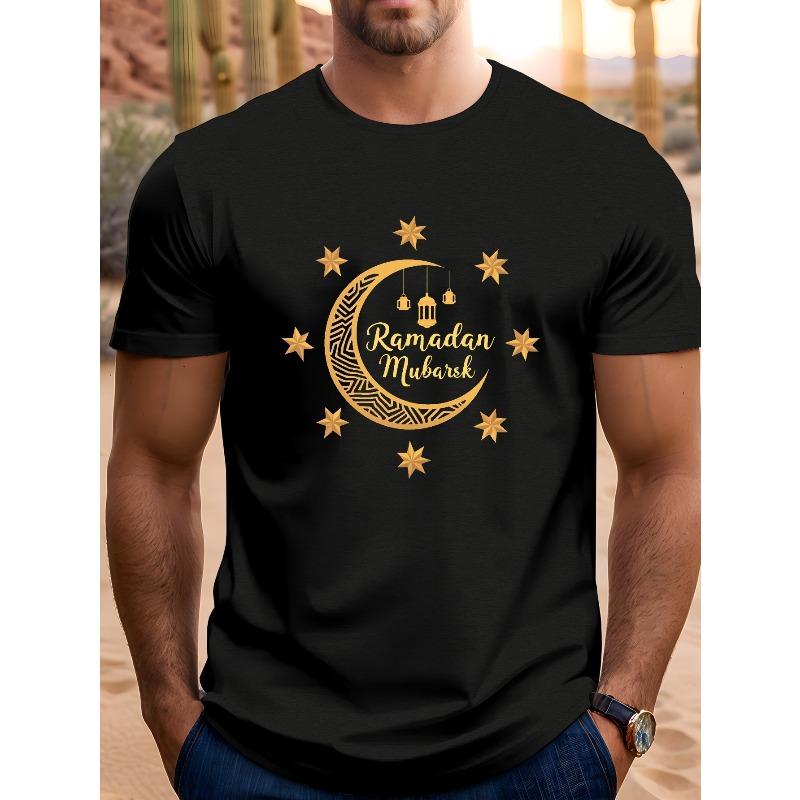 Men S Ramadan Mubarak Patterned T-Shirt - Short-Sleeve T-Shirt with Crescent Lantern Design And Starry Crescent Design | Ramadan Clothing for Men 4XL
Men S Ramadan Mubarak Patterned T-Shirt - Short-Sleeve T-Shirt with Crescent Lantern Design And Starry Crescent Design | Ramadan Clothing for Men 4XL