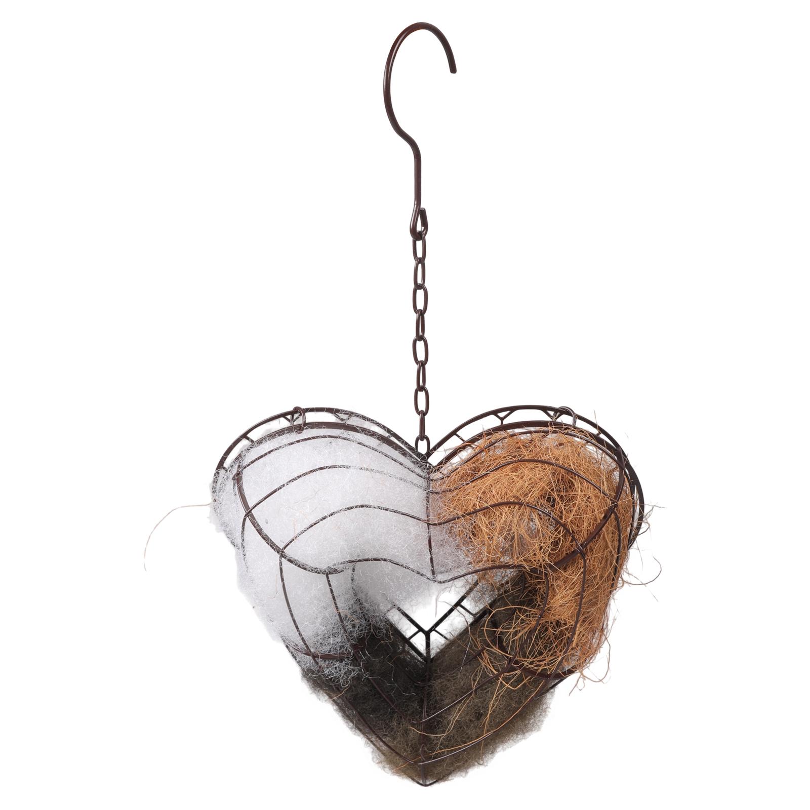 Seasonal Wildlife Nest Iron Heart Bird Nest for Garden Handcrafts Refillable Nesting Heart Bird Habitats Shelter Place
Seasonal Wildlife Nest Iron Heart Bird Nest for Garden Handcrafts Refillable Nesting Heart Bird Habitats Shelter Place