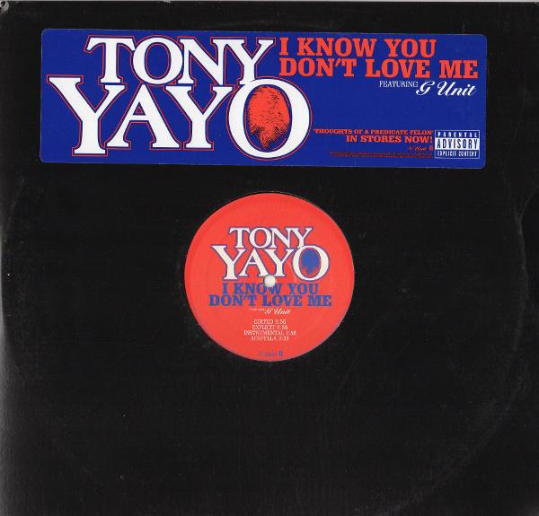12inch Record TONY YAYO - I Know You Don t Love Me INTR115841 Interscope Reco 2005 US Rap & Hip-Hop/R&B Used
12inch Record TONY YAYO - I Know You Don t Love Me INTR115841 Interscope Reco 2005 US Rap & Hip-Hop/R&B Used