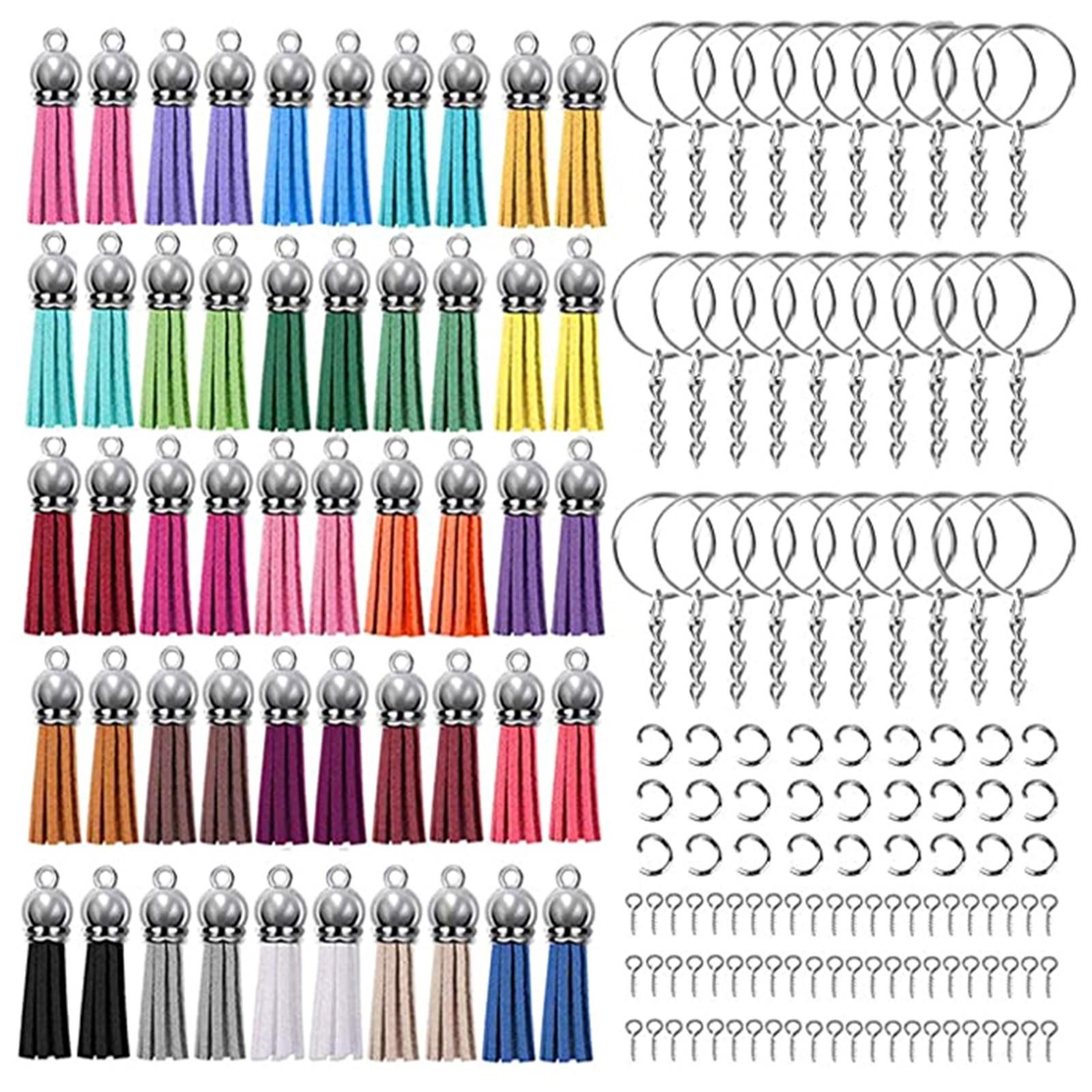 Keychain Tassel, 220 PC Key Chain Ring Set Includes 50 PC Tassel, 50 PC Ring 60 PC Ring And 60 PC Screw Eye Pin
Keychain Tassel, 220 PC Key Chain Ring Set Includes 50 PC Tassel, 50 PC Ring 60 PC Ring And 60 PC Screw Eye Pin