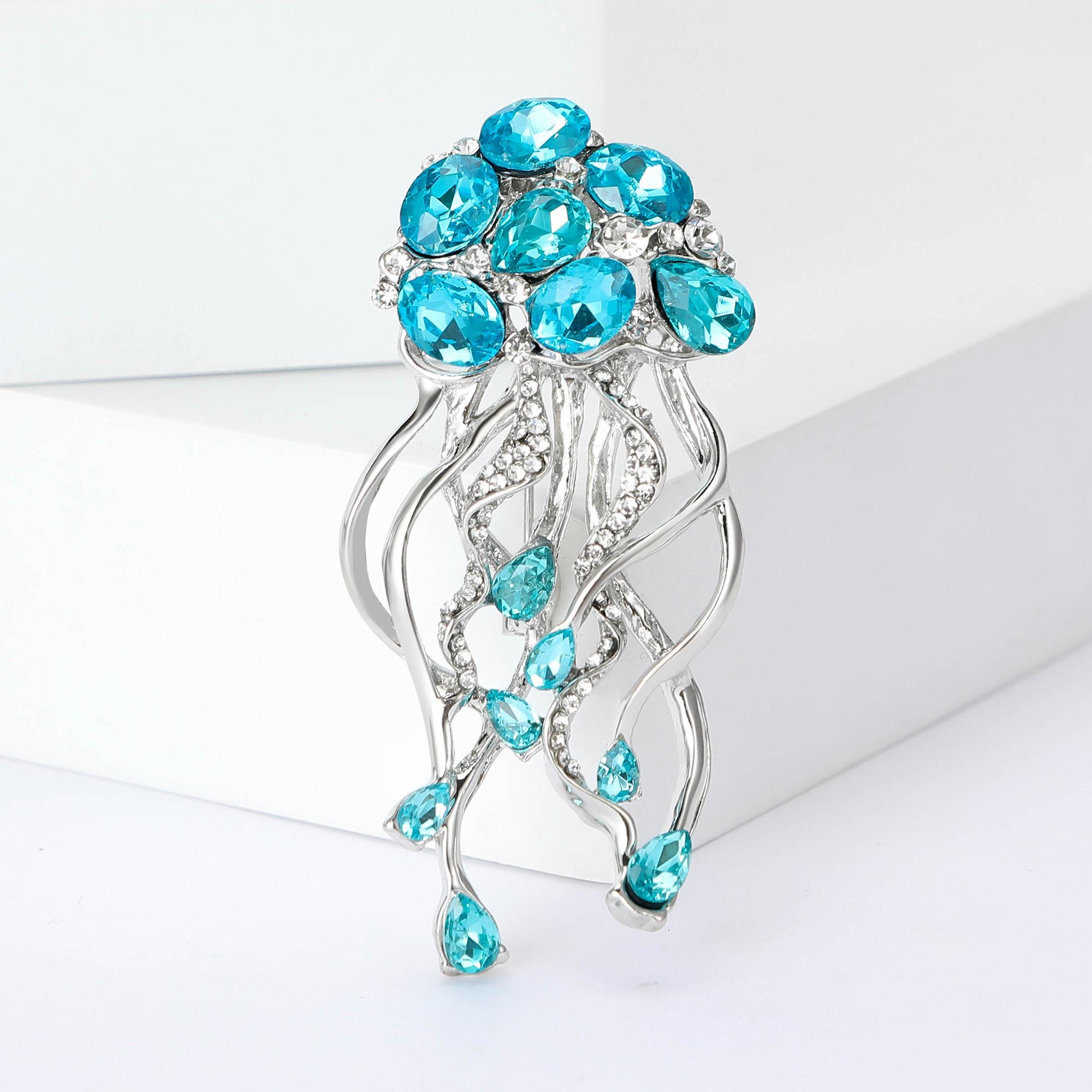 Luxury Rhinestone Jellyfish Brooch for Women Unisex Marine Life Pins Friend Event Party New Gifts Jewelry Decoration Accessories
Luxury Rhinestone Jellyfish Brooch for Women Unisex Marine Life Pins Friend Event Party New Gifts Jewelry Decoration Accessories
