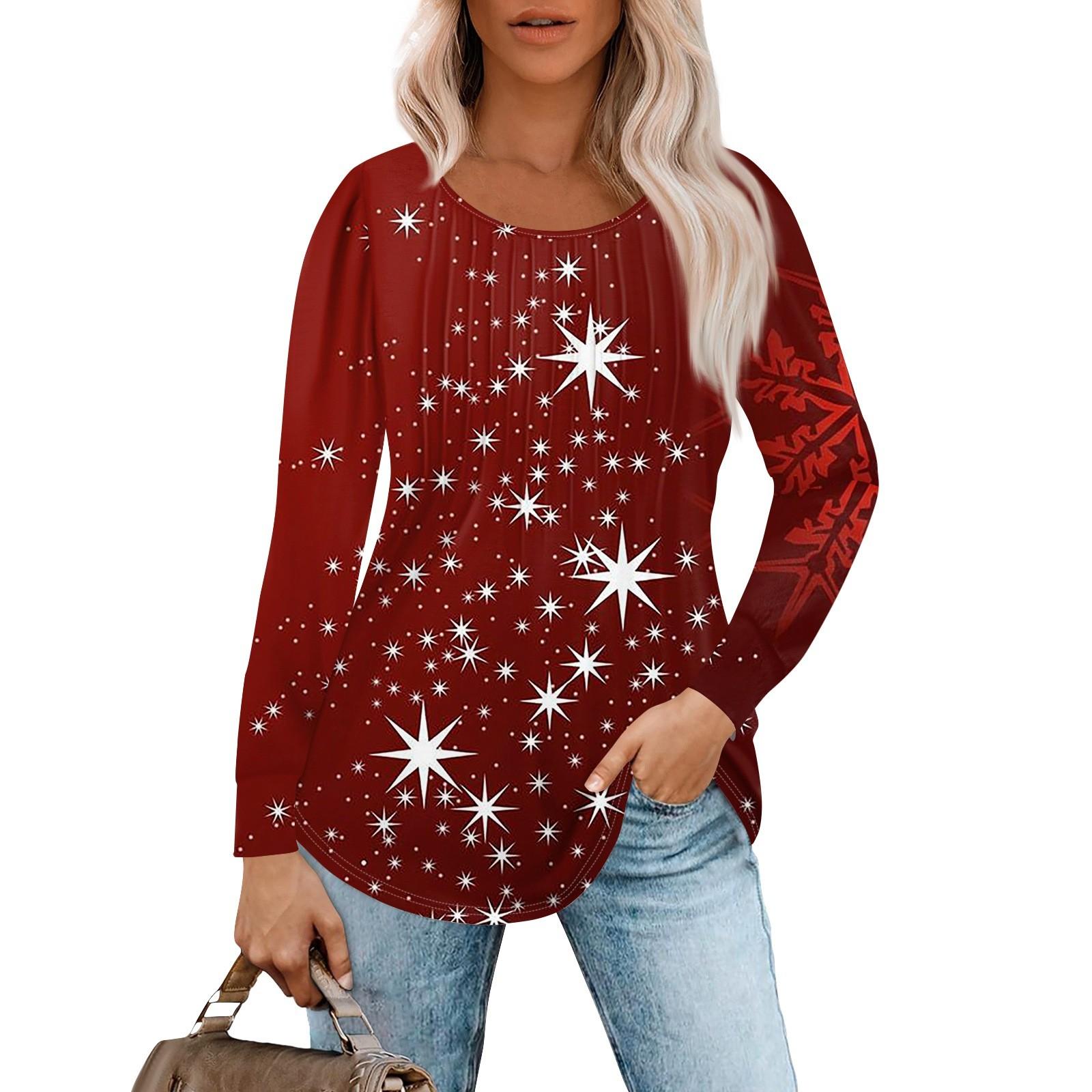 Рубашки с длинным рукавом для женщин, топы, нарядные повседневные блузки, плиссированные топы-туники с круглым вырезом XXL розовый
Рубашки с длинным рукавом для женщин, топы, нарядные повседневные блузки, плиссированные топы-туники с круглым вырезом XXL розовый