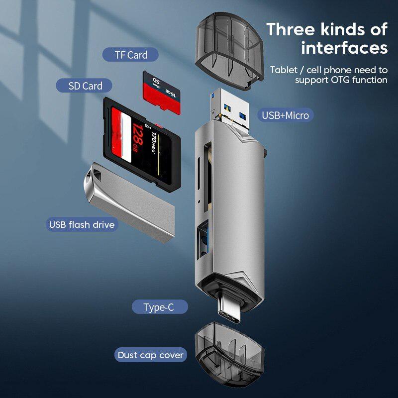 OTG Type C Устройство чтения карт Micro SD типа C к адаптеру USB otg 6 в 1 USB 3.0 TF-карта USB-накопитель USB-устройство чтения карт типа C
OTG Type C Устройство чтения карт Micro SD типа C к адаптеру USB otg 6 в 1 USB 3.0 TF-карта USB-накопитель USB-устройство чтения карт типа C