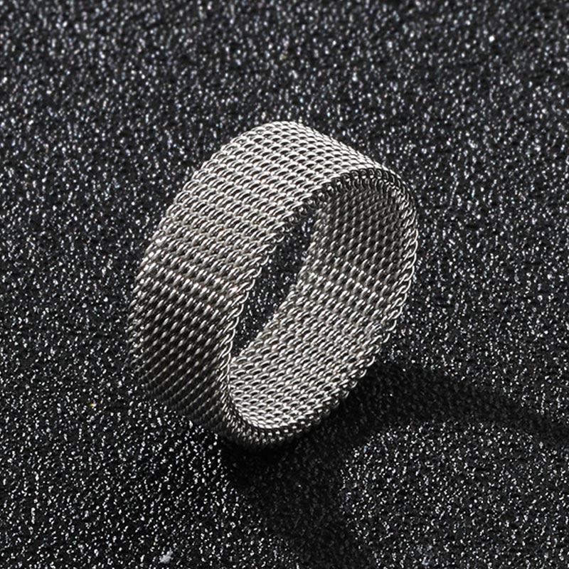 2025 New 8mm Wide Stainless Steel Rings Titanium Couple Rings Deformable Mesh Accessories for Women Men Jewelry Wedding Gift 12
2025 New 8mm Wide Stainless Steel Rings Titanium Couple Rings Deformable Mesh Accessories for Women Men Jewelry Wedding Gift 12